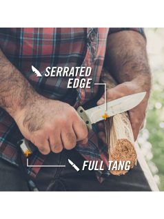   Gerber Ultimate túlélőkés, félig fogazott pengével (1055367) - 25 év garanciával