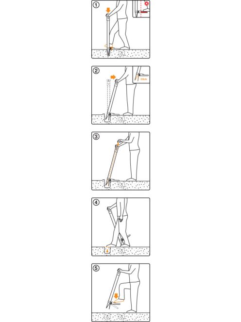 Fiskars Xact™ álló palántázó (1057077) - 25 év garanciával