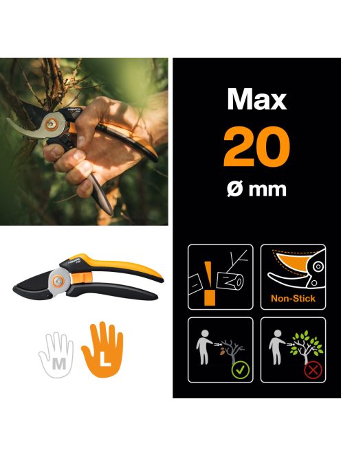 Fiskars Solid™ P361 metszőolló, rávágó, L (1057165)