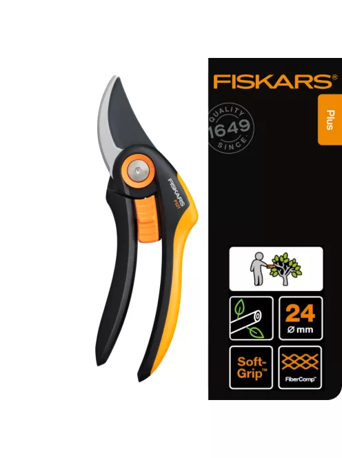 Fiskars Plus P521 metszőolló, bypass (1057167)