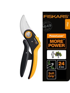   Fiskars Plus P721 PowerLever™ metszőolló, mellévágó (1057170)