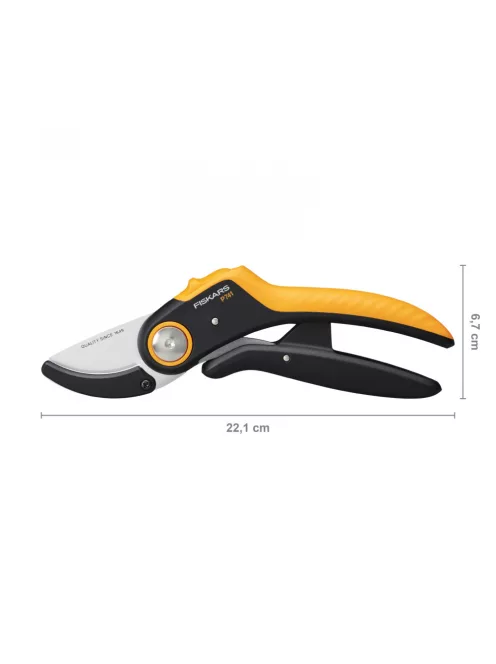 Fiskars Plus P741 PowerLever™ metszőolló, rávágó (1057171)