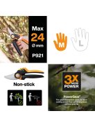 Fiskars X-series™ M forgónyelű metszőolló, mellévágó P921  - 25 év garanciával