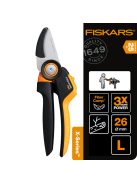 Fiskars X-Series™ P941 forgónyelű metszőolló, rávágó, L - 25 év garanciával (1057174)