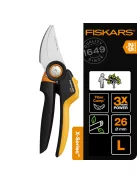 Fiskars X-Series™ P961 forgónyelű metszőolló, bypass, L  - 25 év garanciával (1057175)