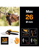 Fiskars X-series™ L forgónyelű metszőolló, mellévágó  P961 - 25 év garanciával