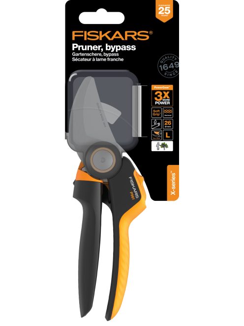 Fiskars X-series™ L forgónyelű metszőolló, mellévágó  P961 - 25 év garanciával