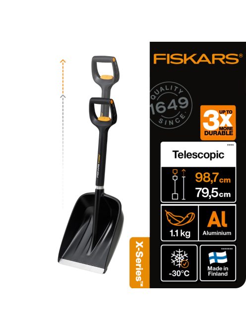 Fiskars X-series™ autós hólapát, teleszkópos (1057187)