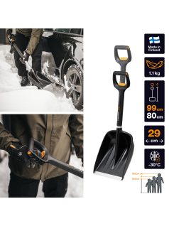 Fiskars X-series™ autós hólapát, teleszkópos (1057187)