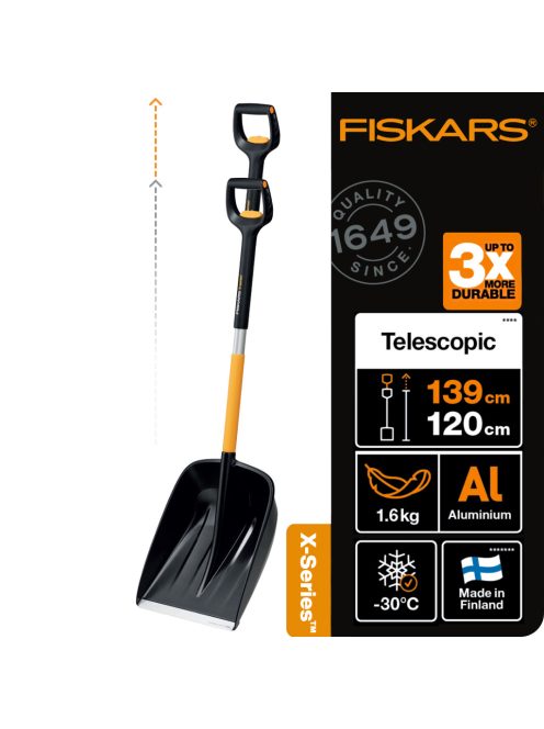 Fiskars X-series™ hólapát, teleszkópos (1057188)