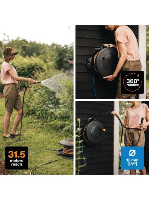 Fiskars Solid™ L tömlődob 30 m tömlővel  Q3 (1057237)