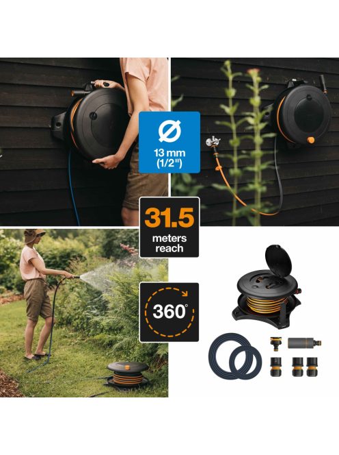 Fiskars Solid™ L tömlődob 30 m tömlővel  Q3 (1057237)