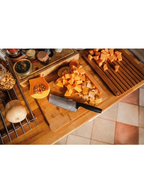 Fiskars Functional Form kenyérvágó készlet, bambusz vágódeszkával (1057551)