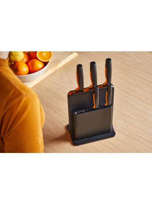 Fiskars Functional Form Késblokk műanyag 5 késes  (1057554)