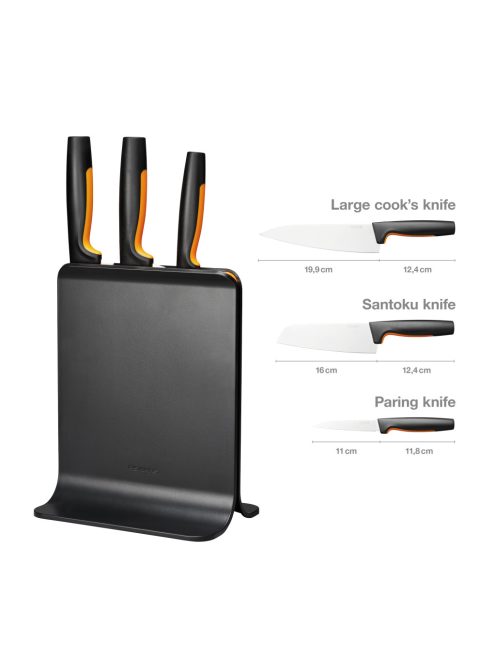 Fiskars Functional Form Késblokk műanyag 3 késes (1057555)