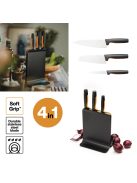 Fiskars Functional Form Késblokk műanyag 3 késes (1057555)