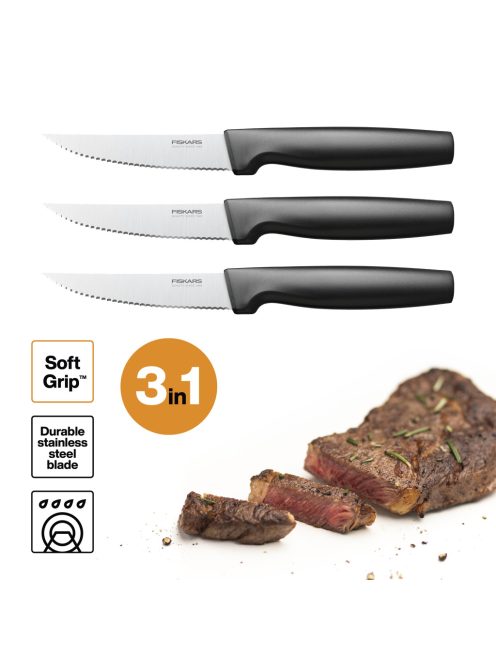 Fiskars Functional Form Steak késkészlet, 3 db-os (1057564)