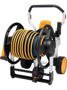 Fiskars Manuális tömlőkocsi XL, kerékkel, tartozékokkal és 20 m 1/2 "-os tömlővel