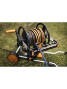 Fiskars Manuális tömlőkocsi XL, kerékkel, tartozékokkal és 20 m 1/2 "-os tömlővel