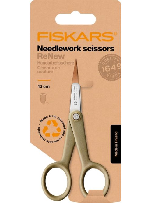 Fiskars ReNew Körömvágó olló, 10 cm (1062548)