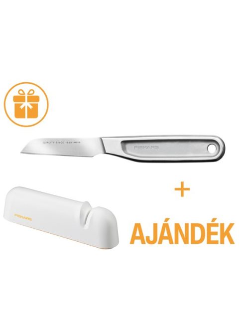 Fiskars All Steel Kis hámozókés (1062889) - 25 év garanciával + AJÁNDÉK KÉSÉLEZŐ