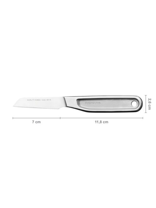 Fiskars All Steel Kis hámozókés (1062889) 25 ÉV GARANCIÁVAL