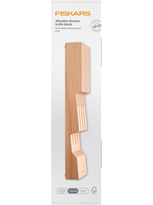 Fiskars Fa késblokk - fiókba helyezhető (1062890)