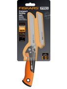 Fiskars PRO Powertooth™ Compact összecsukható fűrész, 2 pengével (1062934)