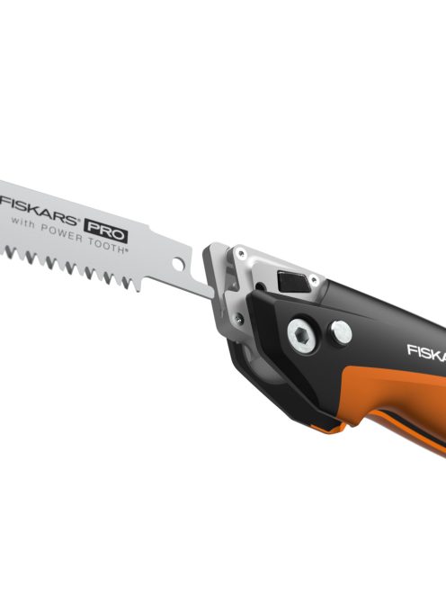 Fiskars PRO Powertooth™ Compact összecsukható fűrész, 2 pengével (1062934)