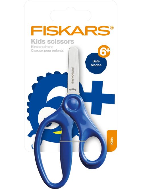 Fiskars Tompa hegyű gyerekolló, 13 cm - kék (1064069)