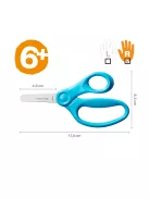 Fiskars Tompa hegyű gyerekolló, 13 cm - türkiz (1064072)