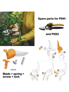 Fiskars Pótpenge, rugó és csavar P941 (1064259)