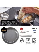 Fiskars All Steel serpenyő, 28 cm, kerámiabevonatos - 25 év garanciával