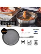 Fiskars All Steel pároló serpenyő, 26 cm