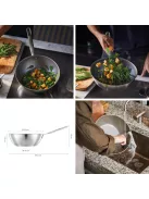 Fiskars All Steel wok serpenyő, 28 cm, kerámiabevonatos - 25 év garanciával