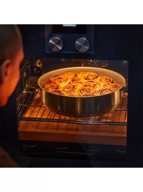 Fiskars All Steel sütőedény, 28 cm, kerámiabevonatos - 25 év garanciával