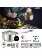 Fiskars All Steel Nyeles lábas, 1,5 L, fedővel, rozsdamentes acél - 25 év garanciával