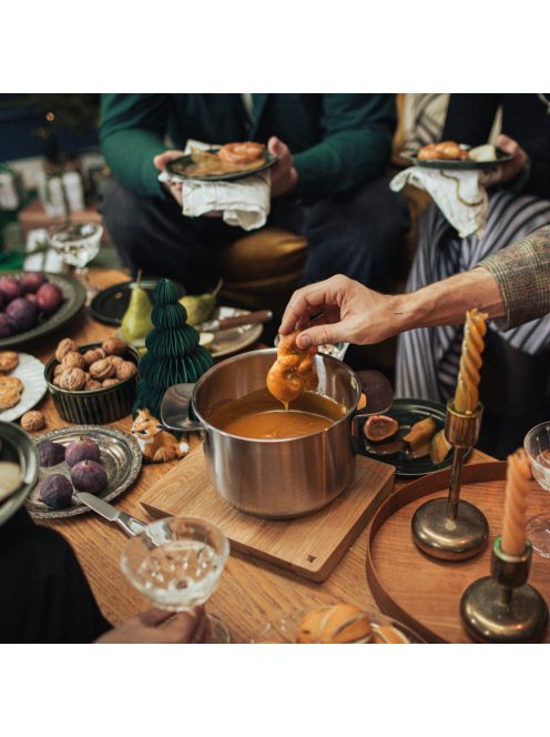 Fiskars All Steel Lábas, 3 L, fedővel, rozsdamentes acél - 25 év garanciával