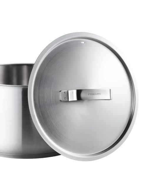 Fiskars All Steel Lábas, 3 L, fedővel, rozsdamentes acél - 25 év garanciával