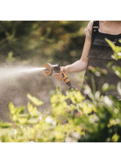 Fiskars Comfort locsolópisztoly, multi, markolatvezérlésű
