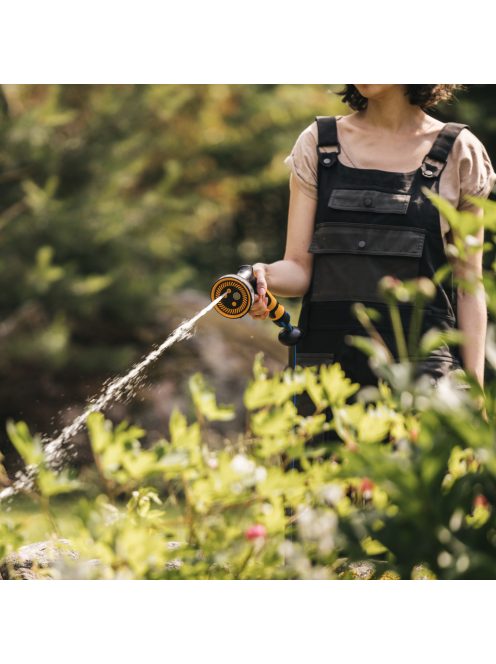 Fiskars Comfort locsolópisztoly, multi, markolatvezérlésű