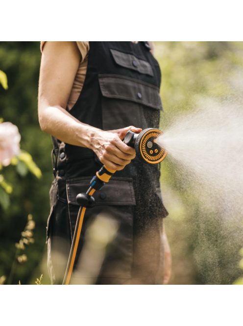 Fiskars Comfort locsolópisztoly, multi, hüvelykujj vezérlés