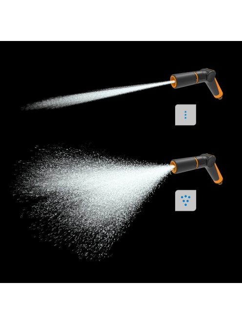 Fiskars Comfort locsolópisztoly, állítható, hüvelykujj vezérlés