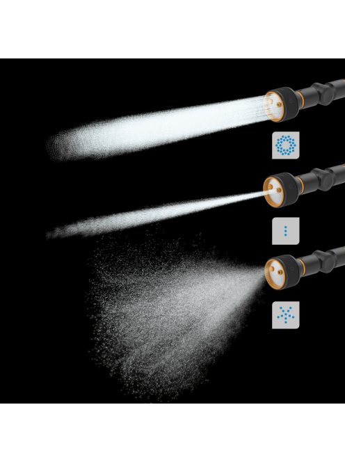 Fiskars Comfort öntözőrúd, 3-funkciós, markolatvezérlésű