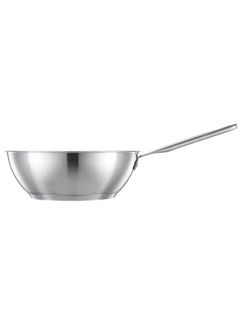 Fiskars All Steel Pure wok serpenyő, 28 cm, rozsdamentes acél - 25 év garanciával
