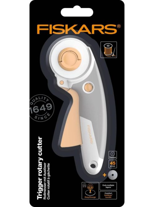 Fiskars Easy Change görgős vágó 45 mm