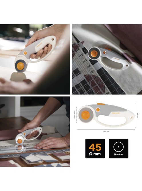 Fiskars Titánium görgős vágó 45MM