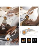Fiskars Görgős vágó váltható pengével 45mm/60mm