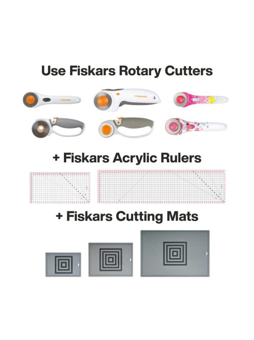 Fiskars Görgős vágó váltható pengével 45mm/60mm