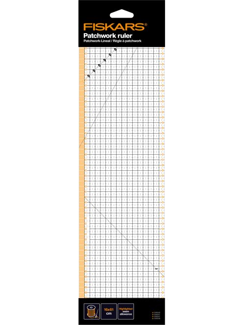 Fiskars Patchwork vonalzó 16x61 cm (1066360)
